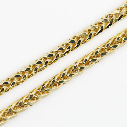 14k Solid Gold 5mm Rounded Franco Chain - 10079