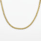 14k Solid Gold 5mm Rounded Franco Chain - 10079