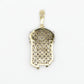 14k Solid Gold VS1 Diamond Baguette Row Jesus Pendant - 60204