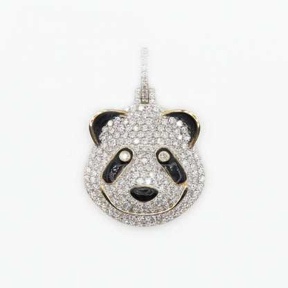 10k Solid Gold VS1 Diamond Panda Pendant - 60228