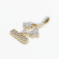 10k Solid Gold VS Diamond Pisces Pendant - 60207