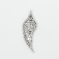 10k Solid White Gold Diamond Wing Pendant - 60231