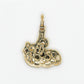 10k Solid Gold Diamond Allah Pendant - 60232