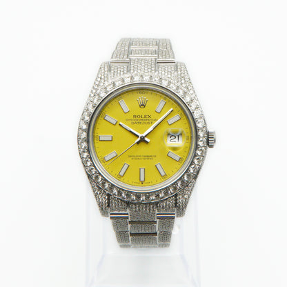 Rolex Datejust 41mm  - Yellow Dial & Diamond Bezel - 40042