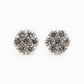 14k Solid Gold 6mm VS1 Diamond Flower Earrings - 50156