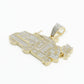 10k Solid Gold Diamond Truck Pendant - 60253