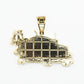 10k Solid Gold Diamond Truck Pendant - 60253