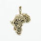 10k Solid Gold VS1 Diamond Africa Pendant - 60257