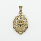 10k Solid Gold Diamond Angry Lion Pendant - 60259