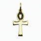 10k Solid Gold VS1 Diamond 1.5" Ankh Cross - 60254