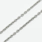 18k Solid White Gold Diamond Rectangular Stone Necklace - 60301