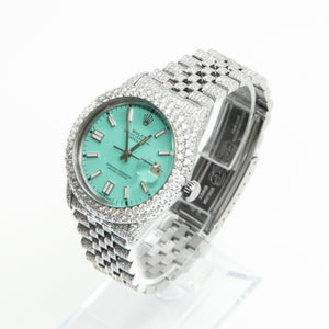 Rolex Datejust 36mm - Turquoise Dial & Diamond Bezel - 40053