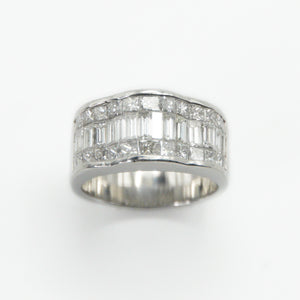 Platinum Diamond Cluster Ring - 30206