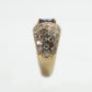 14k Solid Gold Diamond Sapphire Ring - 30205