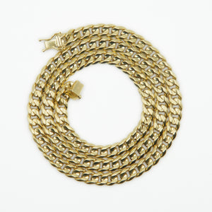 10k Semi-Solid Gold 6mm Cuban Chain - 10095