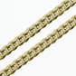 10k Semi-Solid Gold 6mm Cuban Chain - 10095