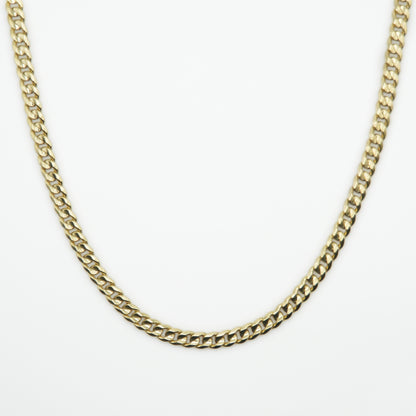 10k Semi-Solid Gold 6mm Cuban Chain - 10095