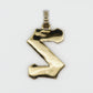 10k Solid Gold 3D VS1 Baguette Diamond Custom Letter Pendant - 60328