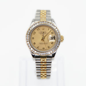 Rolex Datejust 26mm Gold & Stainless Steel - Diamond Bezel - 40061