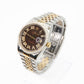 Rolex Datejust 36mm - Gold & Stainless Steel - Diamond Bezel & Brown Dial - 40064