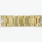 14k Solid Gold 12mm Triple Diamond Bracelet - 20160