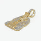 10k Solid Gold Diamond King Tut Pendant - 60336