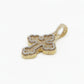 10k Solid Gold Diamond 3D Motif Cross - 60338