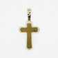 10k Solid Gold Diamond Elevated Cross - 60340