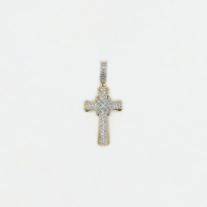 10k Solid Gold Diamond X Cross - 60339