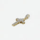 10k Solid Gold Diamond X Cross - 60339