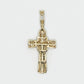 10k Solid Gold Diamond X Cross - 60339