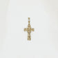 10k Solid Gold Diamond X Cross - 60339