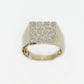 10k Solid Gold Diamond Gold Nugget Ring - 30216