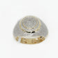 10k Solid Gold Diamond Eye Ring - 30217