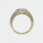 10k Solid Gold Diamond Eye Ring - 30217