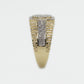 10k Solid Gold Diamond Round Cluster Ring - 30223