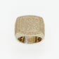 10k Solid Gold Diamond Cushion Ring - 30218