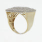 10k Solid Gold Diamond Rectangular Cake Ring - 30224