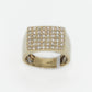 10k Solid Gold Diamond Six Row Ring - 30225