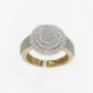 10k Solid Gold Diamond Cake Ring - 30221