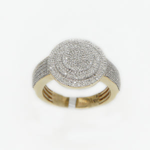 10k Solid Gold Diamond Cake Ring - 30221