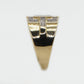 10k Solid Gold Diamond Rectangular Cluster Ring - 30231