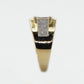 10k Solid Gold Diamond Circular Cluster 3D Ring - 30229