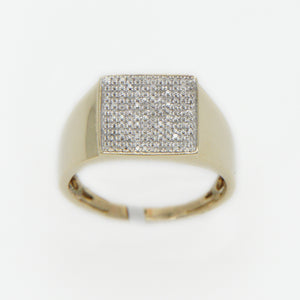 10k Solid Gold Diamond Multi Row Ring - 30230