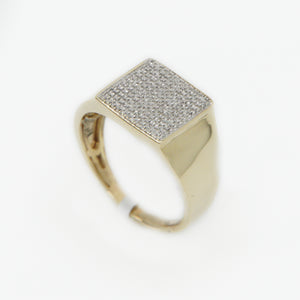 10k Solid Gold Diamond Multi Row Ring - 30230