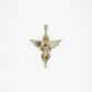 10k Solid Gold Diamond Praying Angel Pendant - 60350