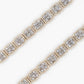 10k Solid Gold 6mm Diamond Baguette Rectangle Tennis Chain - 10099