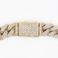 10k Solid Gold 11mm Diamond Pave Cuban Chain - 10097