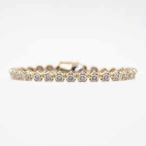 10k Solid Gold 5mm Diamond Tennis Bracelet - 20080