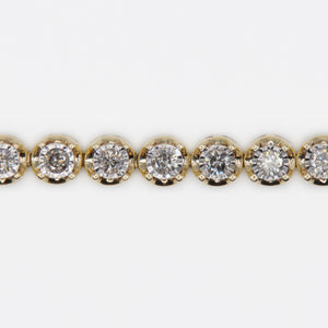 10k Solid Gold 5mm Diamond Tennis Bracelet - 20080